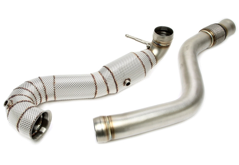 Downpipe avec Écran thermique et catalyseur pour Mercedes Benz CLA-Klasse Coupé C117, CLA Shooting Brake X117, C45 AMG - code moteur M133 — TA Technix