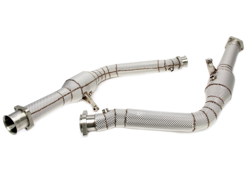 Downpipe avec Écran thermique et catalyseur pour Mercedes Benz G-Klasse G63 AMG W463 - code moteur M157 — TA Technix