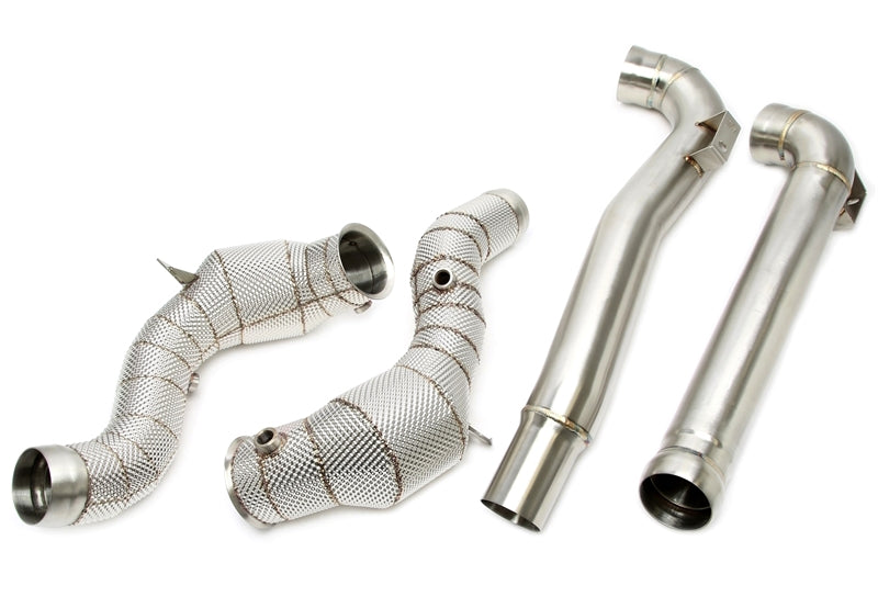 Downpipe avec Écran thermique et catalyseur pour Mercedes-Benz AMG GT GTS/GTC/GTR C190/R190 - code moteur M178 — TA Technix