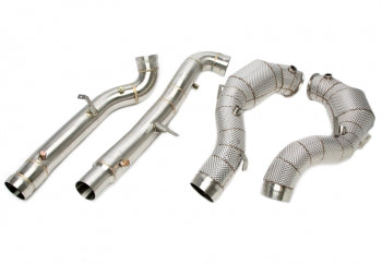 Downpipe avec Écran thermique et catalyseur + OPF pour Mercedes-Benz AMG GT GTS/GTC/GTR C190/R190 - code moteur M178 — TA Technix