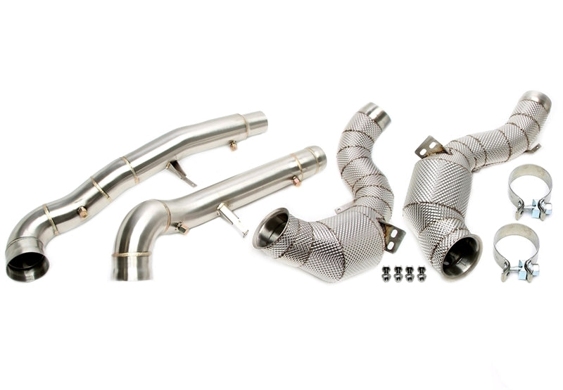 Downpipe avec Écran thermique et catalyseur + OPF pour Mercedes-Benz AMG GT GTS/GTC/GTR C190/R190 - code moteur M178 — TA Technix