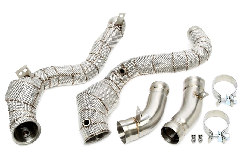 Downpipe avec Écran thermique et catalyseur pour Mercedes Benz GLC-Klasse C63 AMG X253, GLC Coupé C253 - code moteur M177 — TA Technix