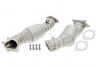 Downpipe with heat shield and catalytic converter for Nissan Skyline / GT-R R35 — TA Technix