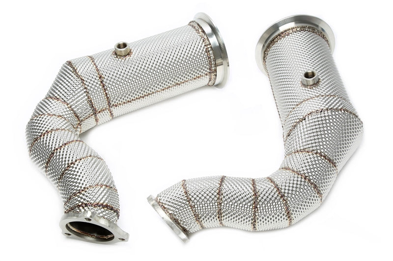 Downpipe avec catalyseur + Écran thermique pour Porsche Cayenne Turbo type 9YA — TA Technix