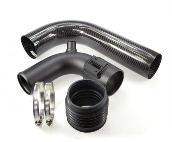 Carbon-Ansaugrohr-Adapterverlängerung für Airbox 114VW005 mit K04-Turbolader Audi TT (8J)/ Seat Leon (1P)/ Skoda Octavia, Superb (1Z/3T)/ VW EOS (1F)/ Golf VI (5K/137), Jetta (1K), Passat (3C), Scirocco (137), Tiguan (5N), Sharan (7N) — TA Technix