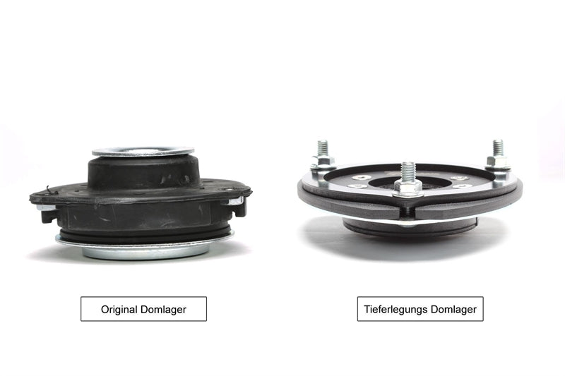 De rabaissement - coupelle d'amortisseur kit / + réglage de carrossage / train avant-10 mm / air ride / suspension pneumatique + combiné fileté / pour Audi / Seat / Skoda / VW Golf V + VI plateforme — TA Technix