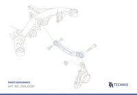 Tirants kit avec réglage de carrossage train arrière pour Audi Q7 (4L)/ VW Touareg (7L) — TA Technix