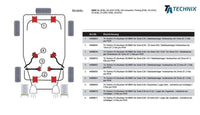 Silentblocs polyuréthane pour BMW Série 5 E39 / palier de barre stabilisatrice train avant avec Ø 25 mm — TA Technix