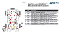 Silentblocs polyuréthane pour VW Golf II-III plateforme / Golf IV plateforme / Polo 9N plateforme / Vorderachs - support de triangle innen avant — TA Technix