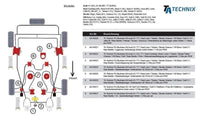 Silentbloc polyuréthane /Gelenkstück am Motorlager bas arrière /pour Audi A3 / TT / Seat Leon / Toledo / Skoda Octavia / VW Bora / Golf IV-VI / Jetta III / New Beetle / Passat / Touran / Scirocco — TA Technix