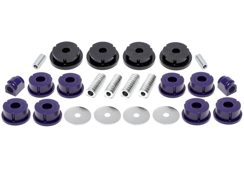Kit silentblocs polyuréthane 26 pièces / train arrière avec Ø 19 mm barre stabilisatrice / pour BMW Série 3 E36 — TA Technix
