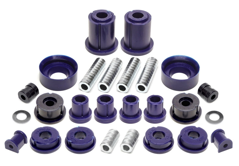 Kit silentblocs polyuréthane 32 pièces / train avant + train arrière / train avant avec Ø 23 mm barre stabilisatrice / train arrière avec Ø 12 mm barre stabilisatrice / pour BMW Série 3 E36 Compact — TA Technix
