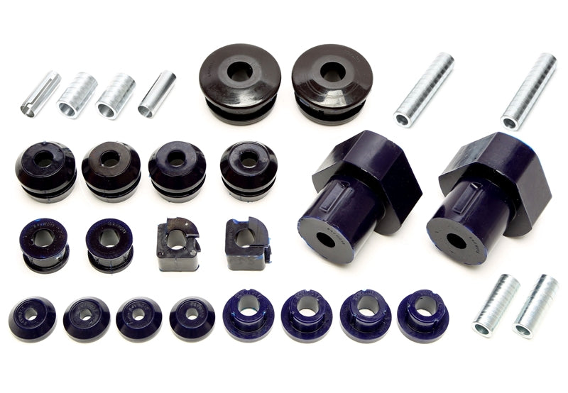 Kit silentblocs polyuréthane 28 pièces / train avant + train arrière / pour VW Golf III / Golf III + IV Cabriolet / Vento — TA Technix