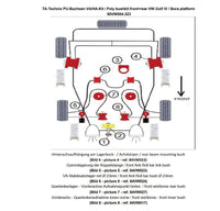 Kit silentblocs polyuréthane 32 pièces / train avant avec 23 mm barre stabilisatrice + train arrière / pour Audi A3 (8L)/ Seat Leon, Toledo II (1M)/ Skoda Octavia (1U)/ VW Bora, Golf IV (1J)/ New Beetle (9C/1C/1Y) — TA Technix