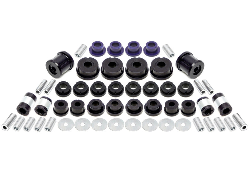 Kit silentblocs polyuréthane 54 pièces / train avant + train arrière / pour Audi A3 / Q3 / TT / Seat Leon / Altea / Toledo / Alhambra / Skoda Octavia / Superb / Yeti / VW Scirocco / Eos / Jetta / Golf / Touran / Tiguan / Passat / Sharan — TA Technix