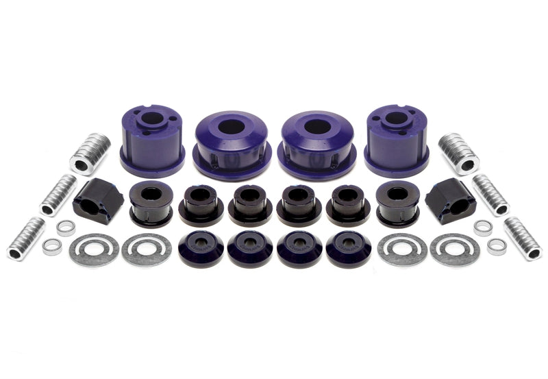 Kit silentblocs polyuréthane 30 pièces / train avant avec 20 mm barre stabilisatrice + train arrière Ø 58 mm / pour Seat Arosa (6H)/ VW Lupo (6X/6E)/ Polo (6N + 6N2) — TA Technix