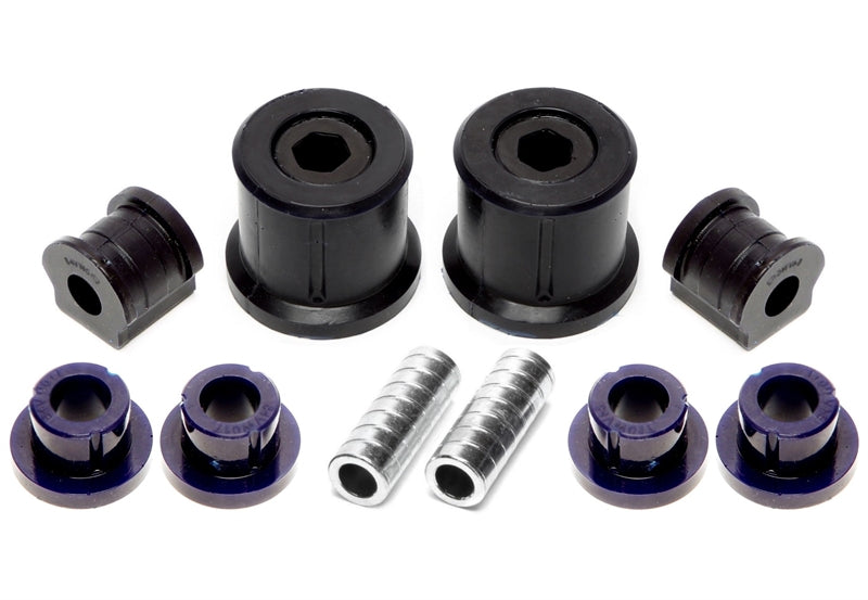 Kit silentblocs polyuréthane 10 pièces / train avant avec barre stabilisatrice 18 mm / pour Seat Ibiza, Cordoba (6L)/ Skoda Fabia, Roomster (6Y/5J)/ VW Fox (5Z)/ Polo (9N)/ Polo Stufenheck (9A) — TA Technix