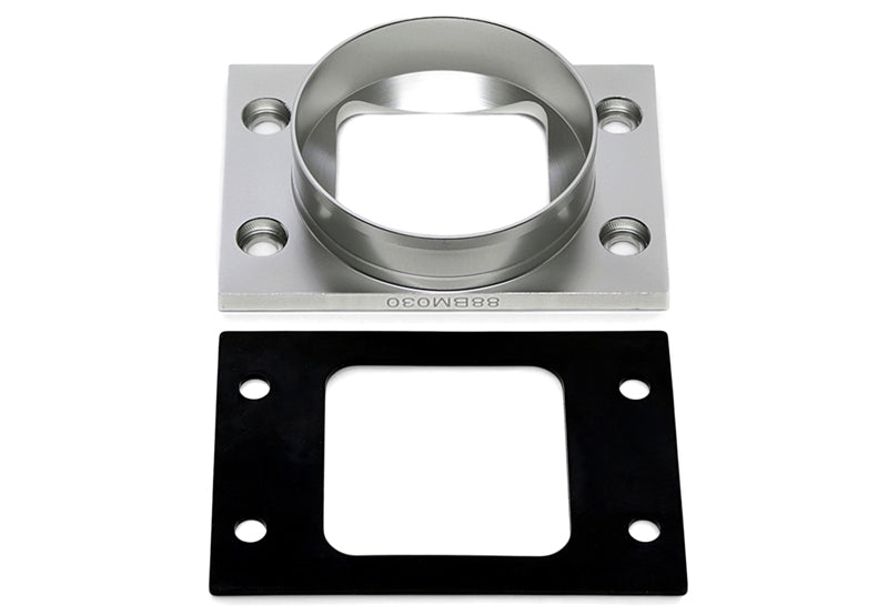 Adapterplatte pour Filtre à air sport von Raccord à bride rond 70 mm auf Raccord à bride eckig 100 × 70 mm — TA Technix