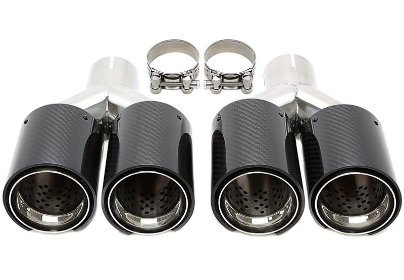 Embout d'échappement inox à visser in chrome/brillant pour BMW 5er Série (F10, F11), 6er Série (F12, F13) — TA Technix
