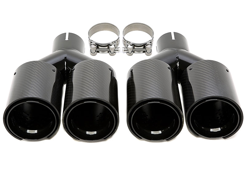 Enjoliveur d'embout à visser en noir/brillant pour BMW 5er Série (F10, F11), 6er Série (F12, F13) — TA Technix