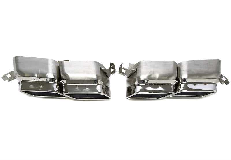 Enjoliveur d'embout à visser "simple port" en chromé/brillant pour BMW 7er Série (F01) — TA Technix
