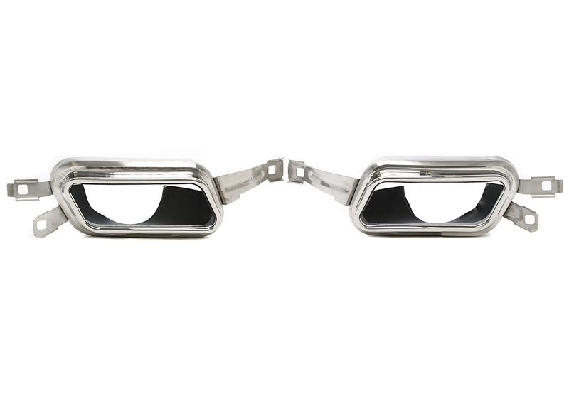 Enjoliveur d'embout à visser "double port" en chromé/brillant pour BMW 7er Série (F01) — TA Technix