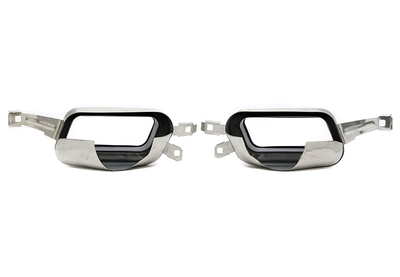 Enjoliveur d'embout à visser "double port" en chromé/brillant pour BMW 7er Série (F01) — TA Technix