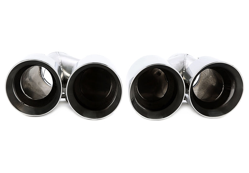 Enjoliveur d'embout à visser "double design" en chromé/brillant pour BMW 3er Série (G20, G21) — TA Technix
