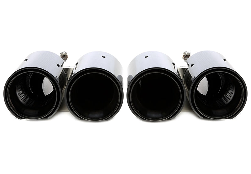 Enjoliveur d'embout à visser "double design" en noir/brillant pour BMW 3er Série avec M Paket (G20, G21) — TA Technix