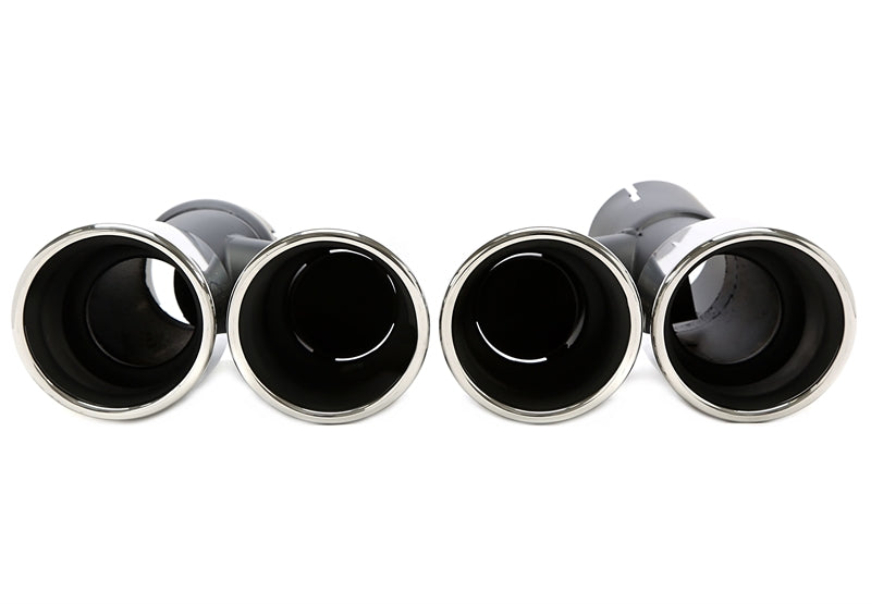 Enjoliveur d'embout à visser "double design" ovale en chromé/brillant pour BMW 5er Série (G30, G31) — TA Technix