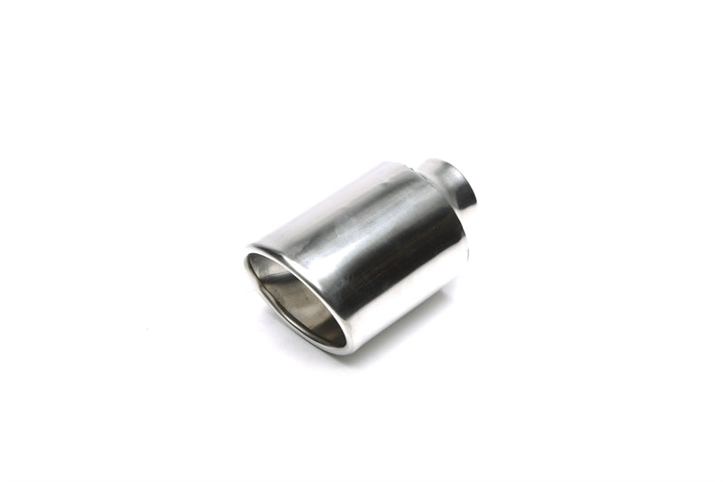 Embout d'échappement inox universel 100 × 110 mm ovale / à bord roulé / biseauté — TA Technix