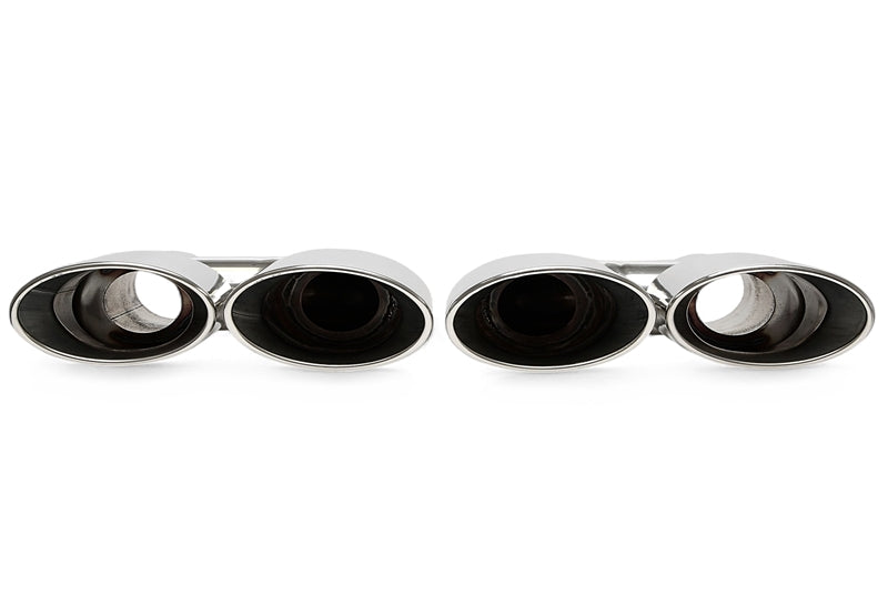 Universelles inox Embout d'échappement zum à souder "H-Rohr simple design" en chromé/brillant pour Mercedes Benz — TA Technix