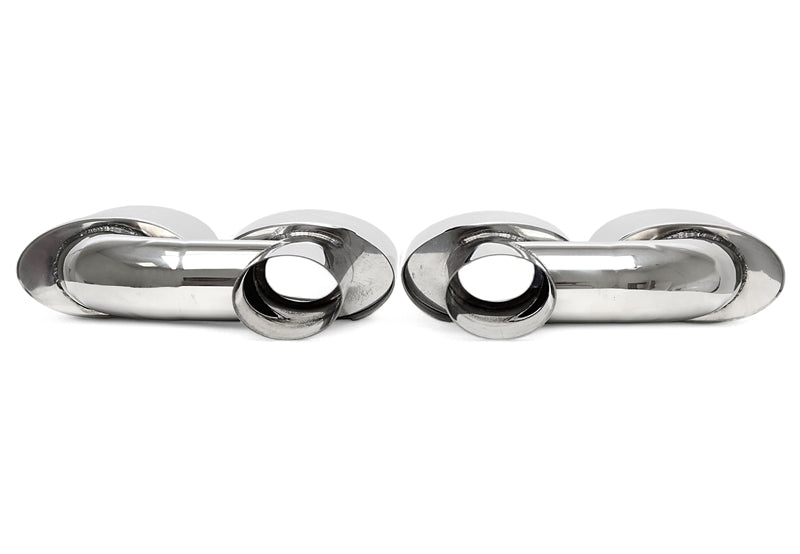Universelles inox Embout d'échappement zum à souder "H-Rohr simple design" en chromé/brillant pour Mercedes Benz — TA Technix