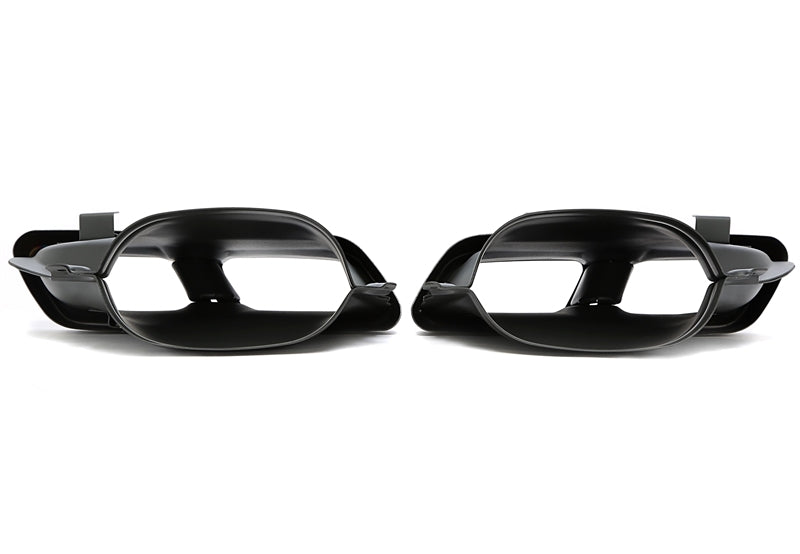 Enjoliveur d'embout à visser "double design" en noir/brillant pour Mercedes Benz C-Klasse (W205) / GLC-Klasse (X/C253) — TA Technix