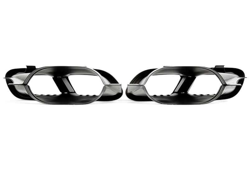 Enjoliveur d'embout à visser "double design C63" en chromé/brillant pour Mercedes Benz C-Klasse (W205) — TA Technix