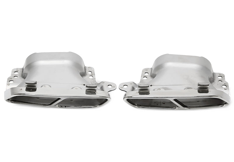 Enjoliveur d'embout à visser "double design" en chromé/brillant pour Mercedes Benz A-Klasse (W176) — TA Technix