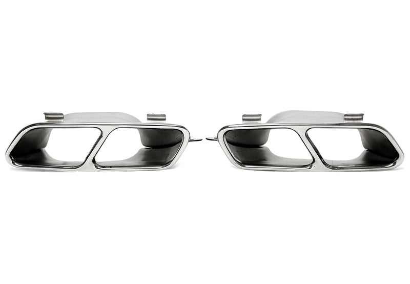 Enjoliveur d'embout à visser "double design" en chromé/brillant pour Mercedes Benz A-Klasse (W176) — TA Technix