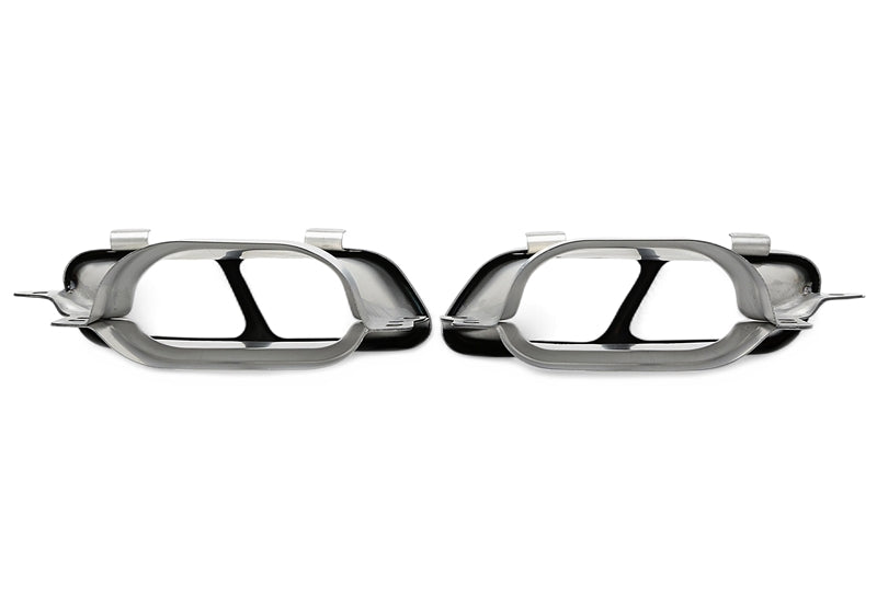 Enjoliveur d'embout à visser "double design" en noir/brillant pour Mercedes Benz A-Klasse (W176) — TA Technix