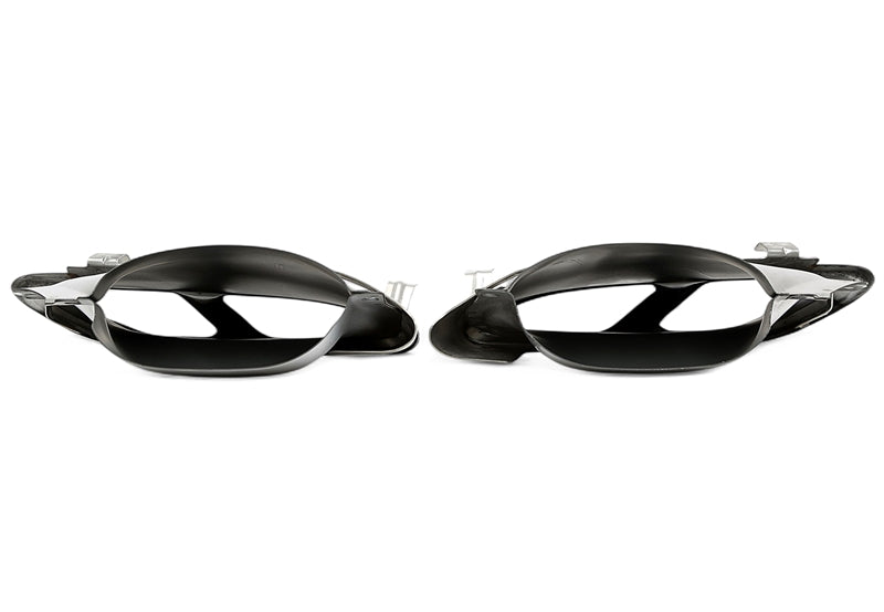 Enjoliveur d'embout à visser "double design C43" en chromé/brillant pour Mercedes Benz A-Klasse (W176) / C-Klasse (W205) / GLC/GLE/GLS-Klasse (C/X253/W166/C292/X166) — TA Technix