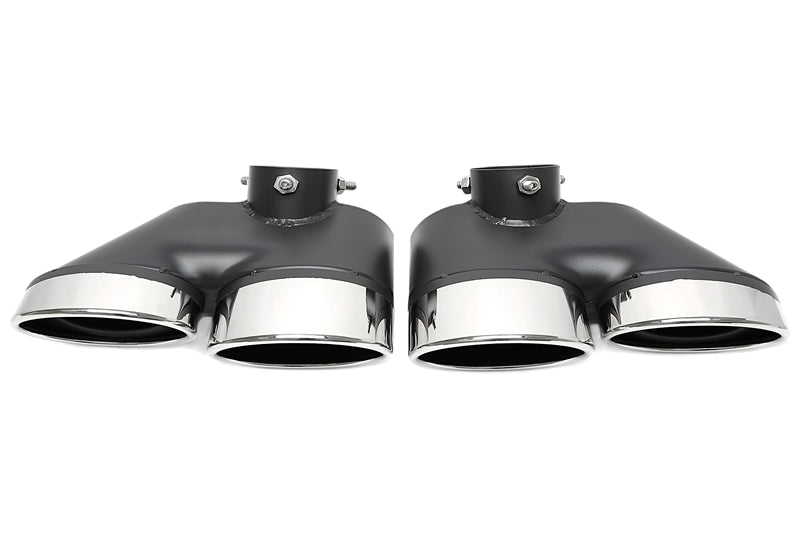 Enjoliveur d'embout à visser "double design" en chromé/brillant pour Mercedes Benz S-Klasse (W220) — TA Technix