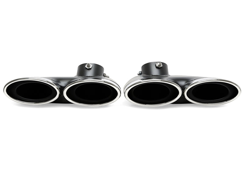 Enjoliveur d'embout à visser "double design" en chromé/brillant pour Mercedes Benz S-Klasse (W220) — TA Technix