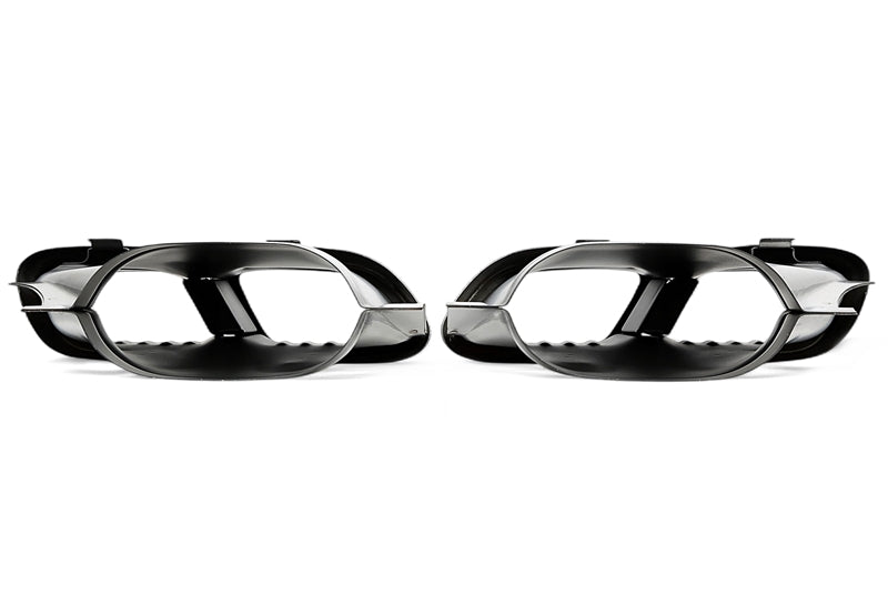 Enjoliveur d'embout à visser "double design" en chromé/brillant pour Mercedes Benz C-Klasse (W205) — TA Technix