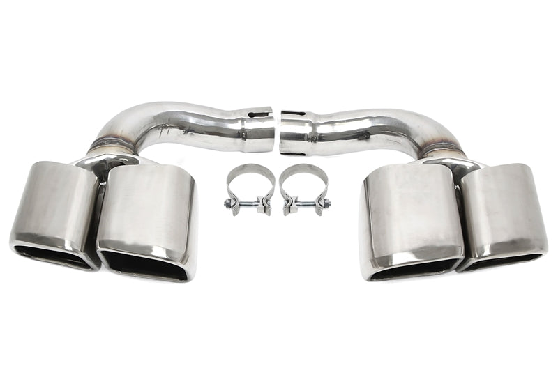 Enjoliveur d'embout à visser "double design brossé" pour Porsche Cayenne (9Y0) — TA Technix
