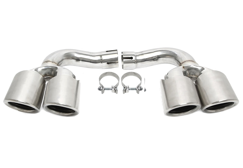 Enjoliveur d'embout à visser "double design brossé" pour Porsche Cayenne (9Y0) — TA Technix