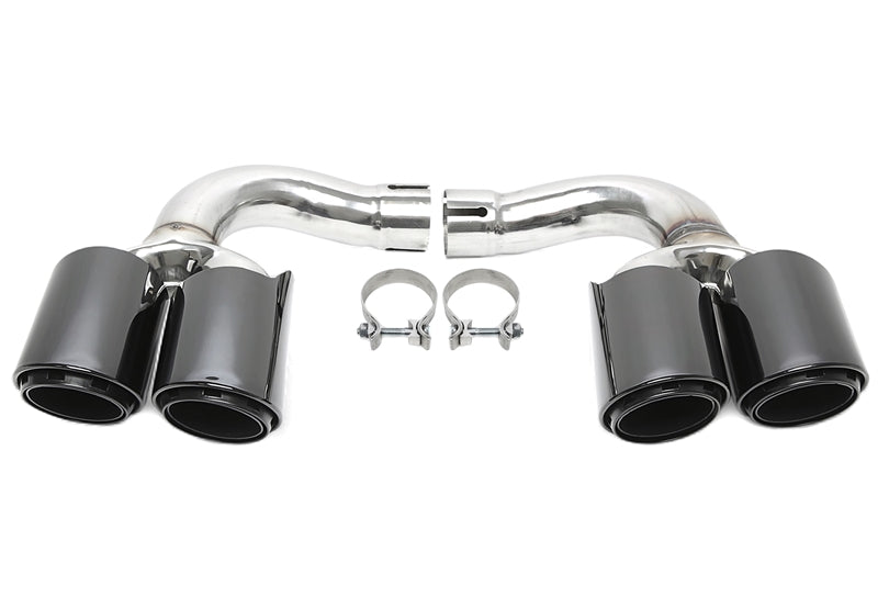 Enjoliveur d'embout à visser "version 3 pouces" en noir/brillant pour Porsche Cayenne (9Y0) — TA Technix