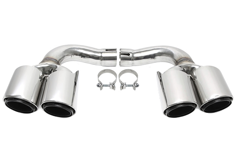 Enjoliveur d'embout à visser "version 3 pouces" en chromé/brillant pour Porsche Cayenne (9Y0) — TA Technix