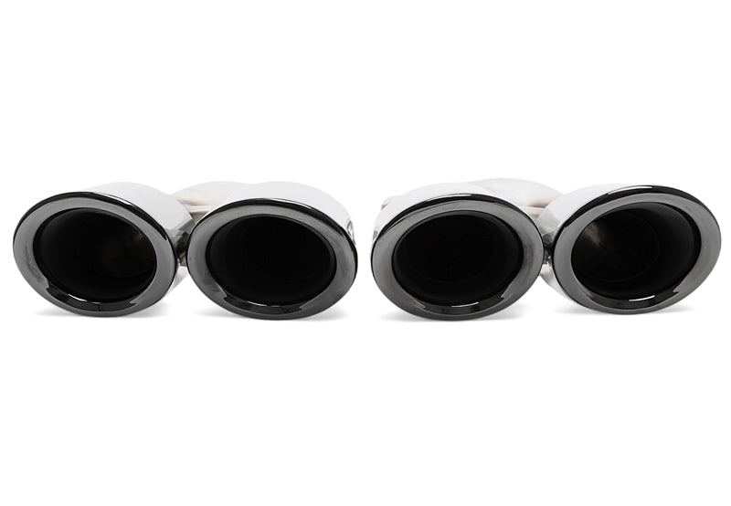 Enjoliveur d'embout à visser "double design" en noir/brillant pour Porsche Cayenne (958.2) — TA Technix