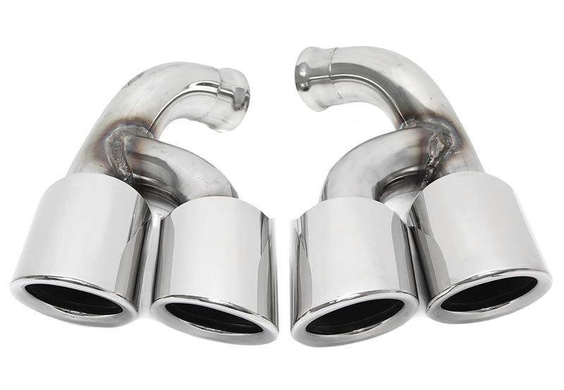 Enjoliveur d'embout à visser "double design" en chromé/brillant pour Porsche Cayenne (958.2) — TA Technix