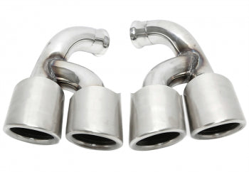 Embellecedor de terminal atornillable "doble diseño cepillado" para Porsche Cayenne (958.2) — TA Technix