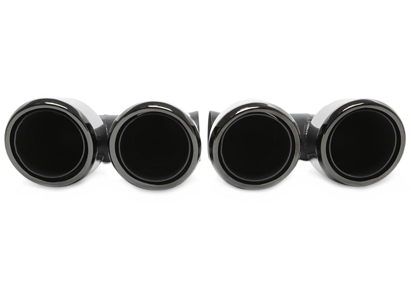 Enjoliveur d'embout à visser "double design" en noir/brillant pour Porsche Cayenne GTS (958.1) — TA Technix
